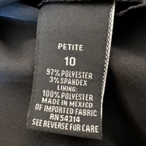 Collection Dressbarn,Black Satin Dress Sleeveless Size 10P (add sequins,lace ) - Picture 7 of 8